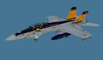 FSX/FS2004 F-18F US Navy VFA-132_100AC CAG Textures